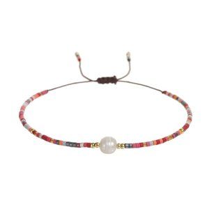 3/$35 Freshwater Pearl Colourful Bracelet Thin Beaded Beads Red Blue Jewelry